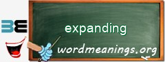 WordMeaning blackboard for expanding